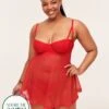 Aubrey Unlined Plus Red