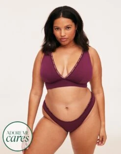 Maddey Unlined Plus Purple