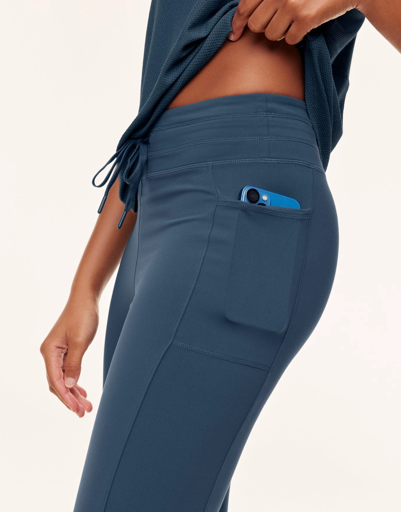 Cora Cozy Flare Legging Blue - Image 2