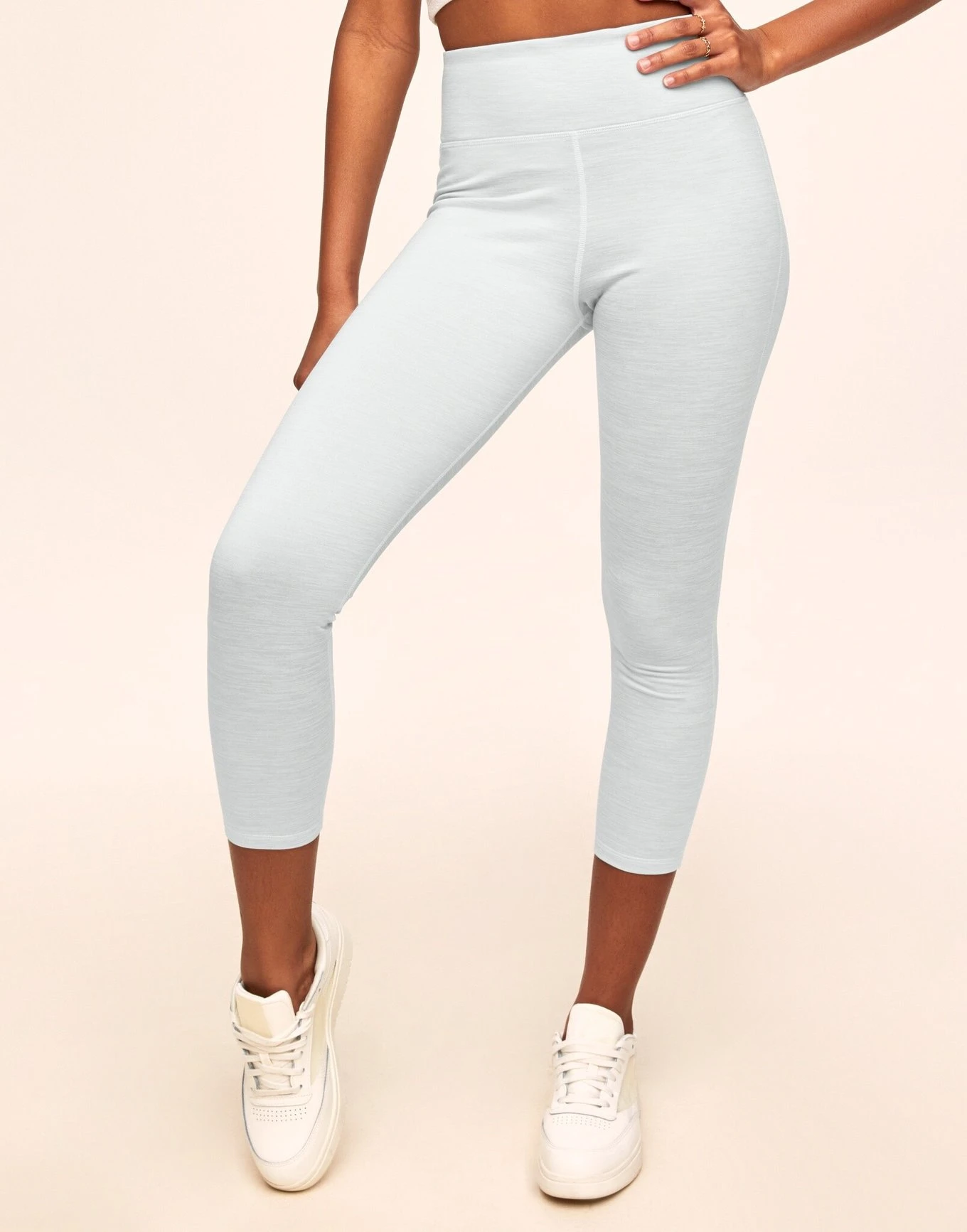 Haley Cozy Heather 7/8 White