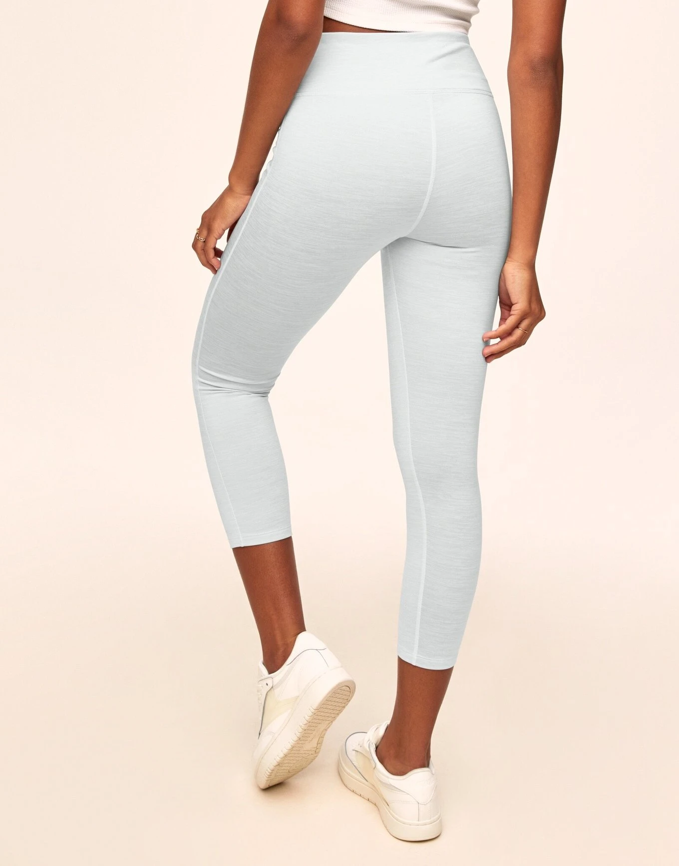 Haley Cozy Heather 7/8 White - Image 3