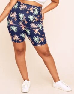 Cora Cozy Biker Short Plus Print