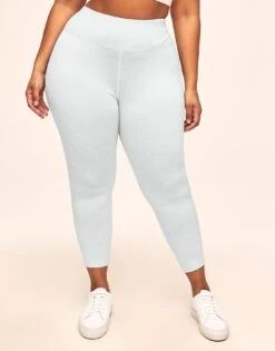 Haley Cozy Heather 7/8 Plus White