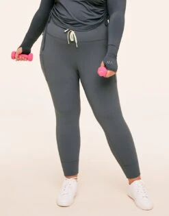 Cora Cozy Slim Jogger Plus Gray