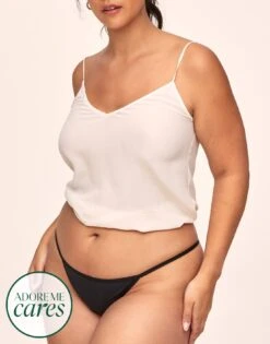 Davina G-String Plus Black