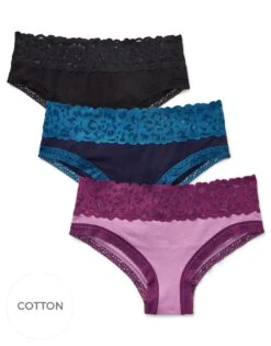 Mackenna Cotton Pack Cheeky Black