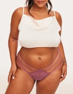 Kimberly Thong Plus Purple