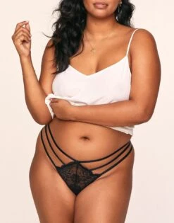 Kimberly Thong Plus Black