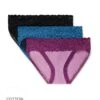 Joanie Cotton Pack Bikini Black